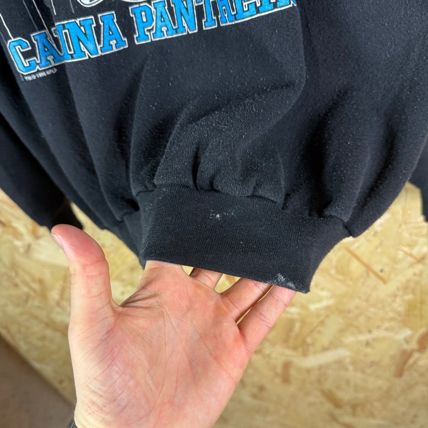 Carolina panthers Sweatshirt Black Large