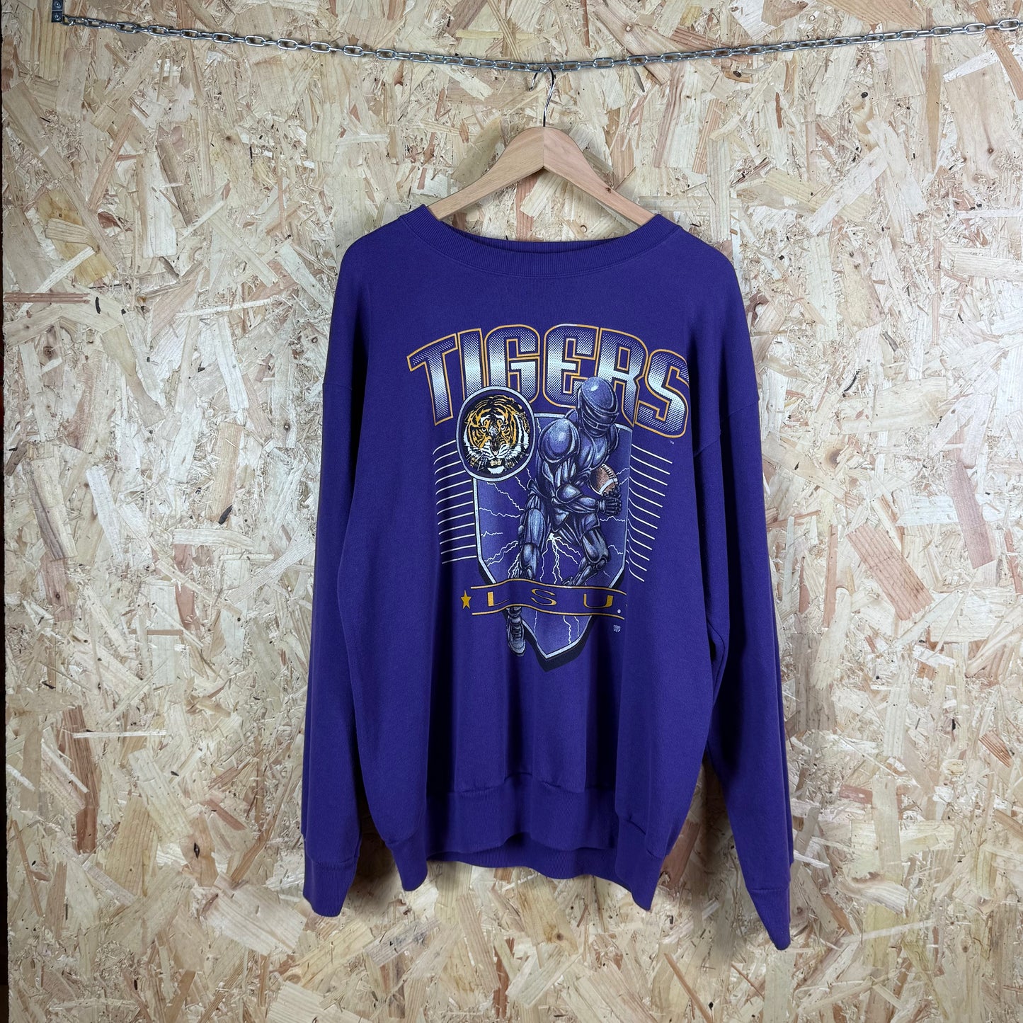 LSU Tigers college sweatshirt Purple XL
