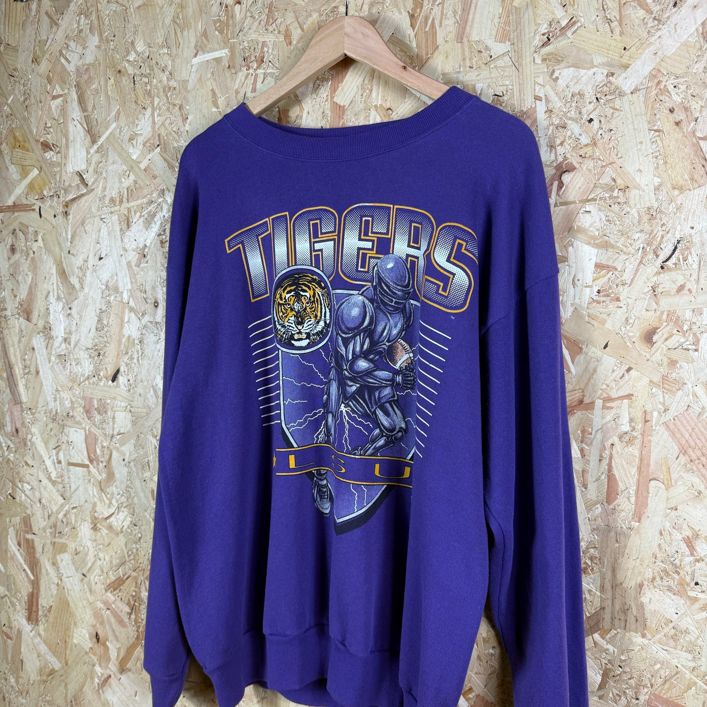 LSU Tigers college sweatshirt Purple XL