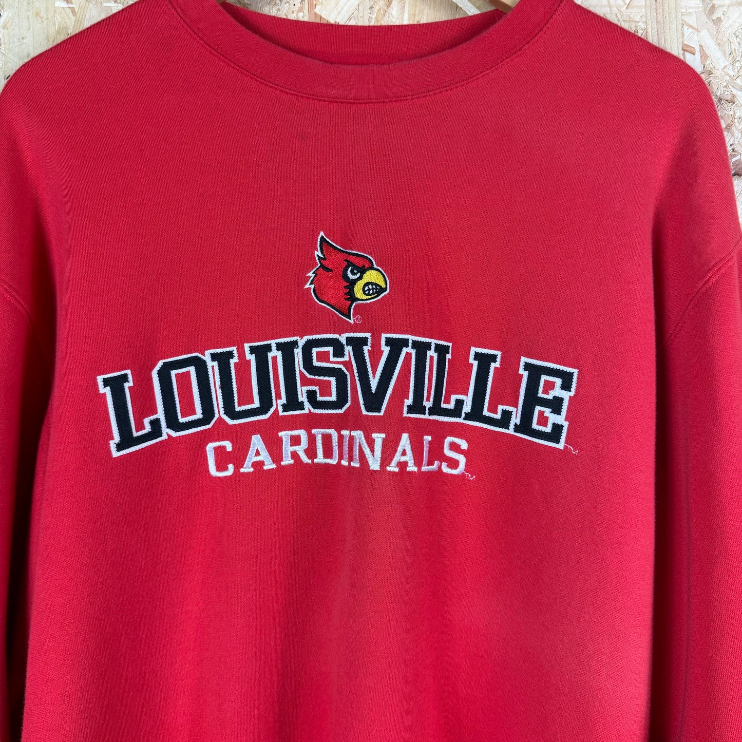 Louisville cardinals spellout sweatshirt Red Medium