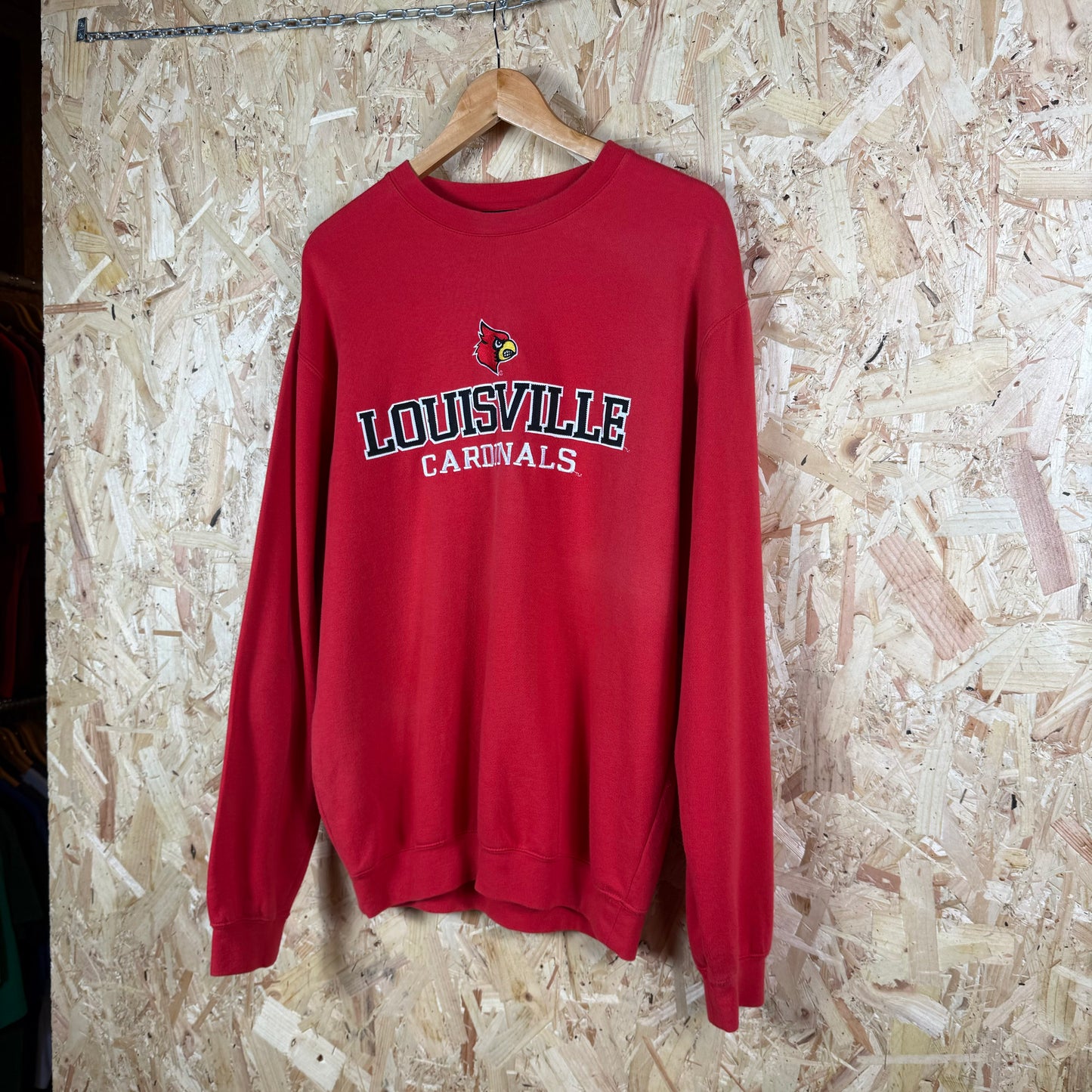 Louisville cardinals spellout sweatshirt Red Medium
