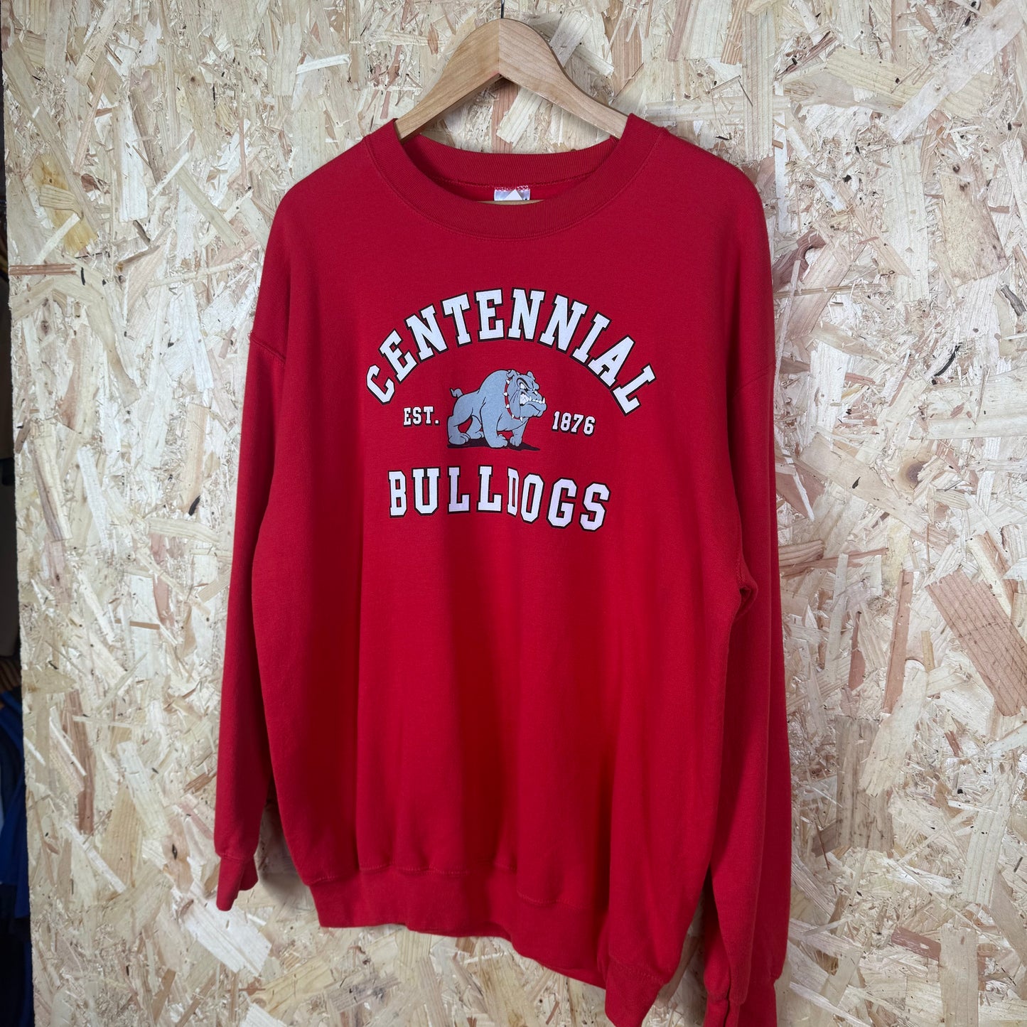 Centinal bulldogs Graphic sweatshirt red Large