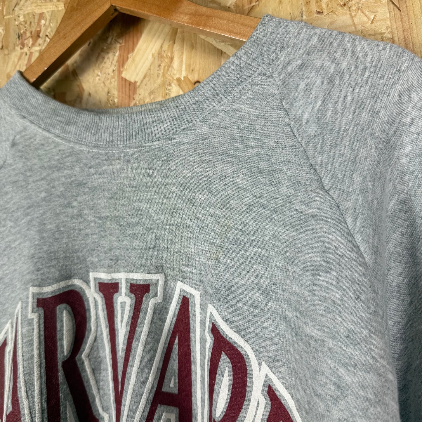 Vintage Harvard college graphic sweatshirt Grey 80s XL