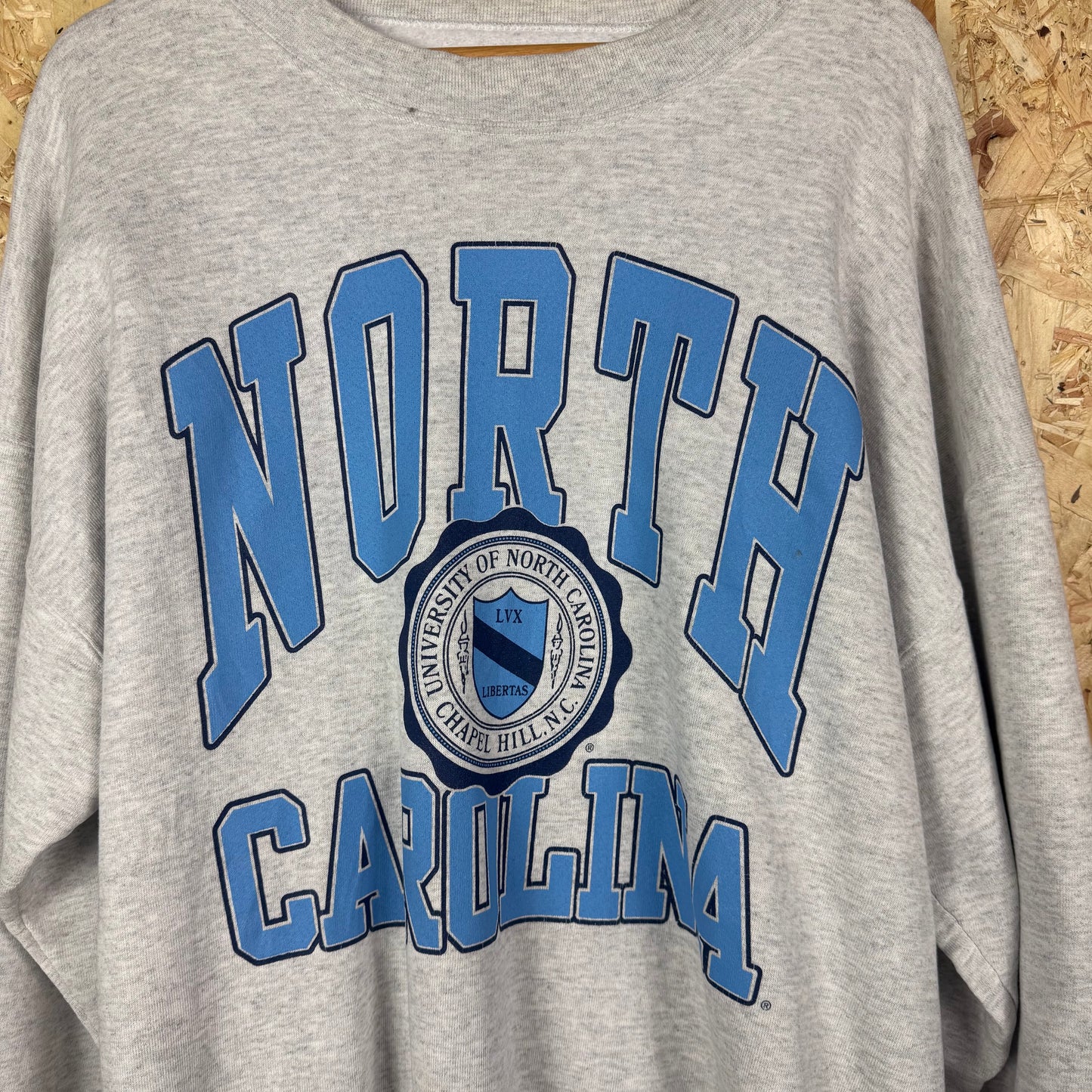 North Carolina College Sweatshirt 90s Grey 2XL