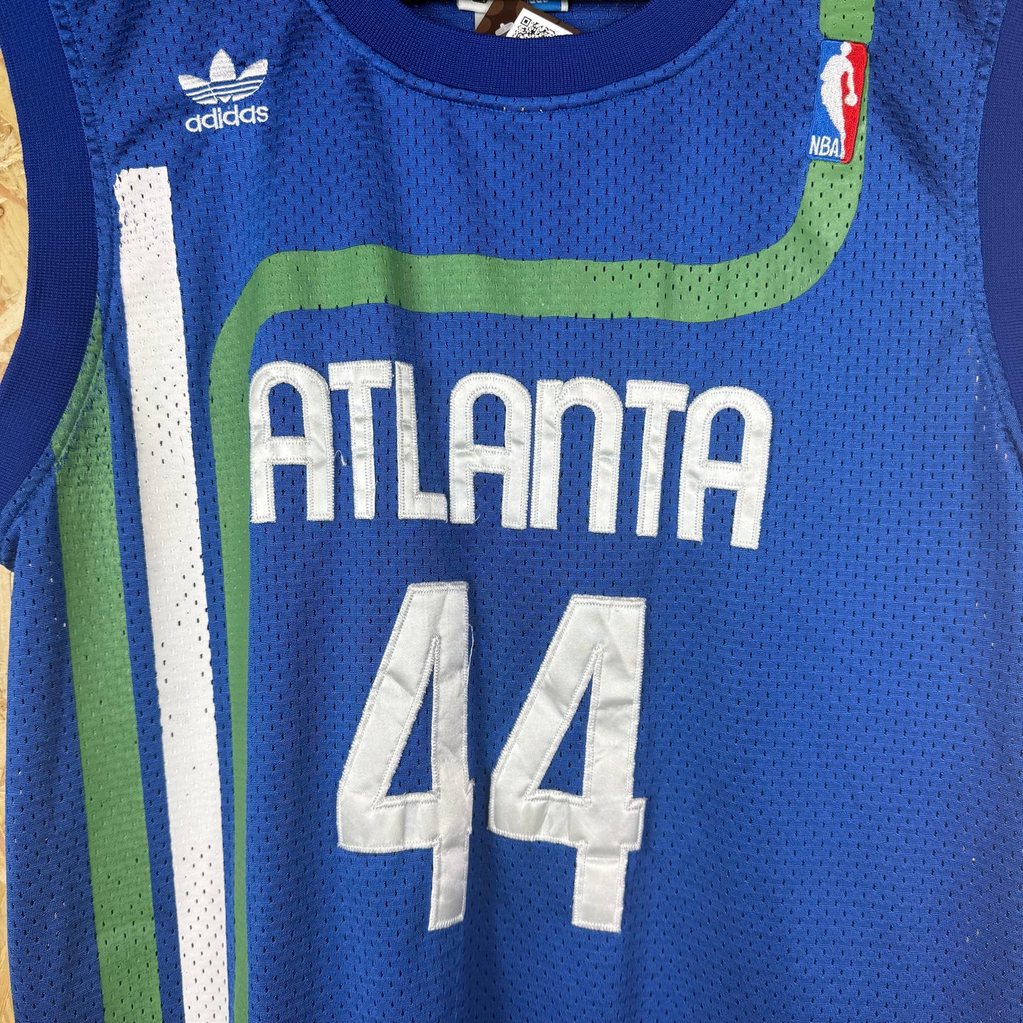 Atlanta basketball jersey adidas XL Blue green