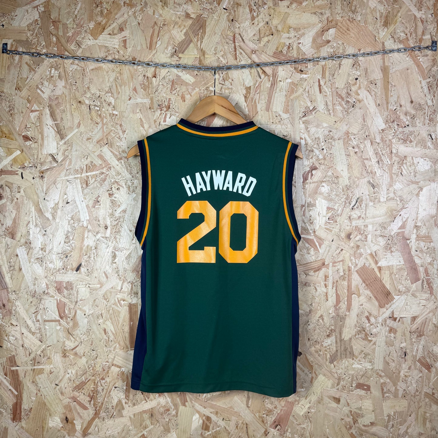 Utah Jazz Basketball jersey Green Adidas Small