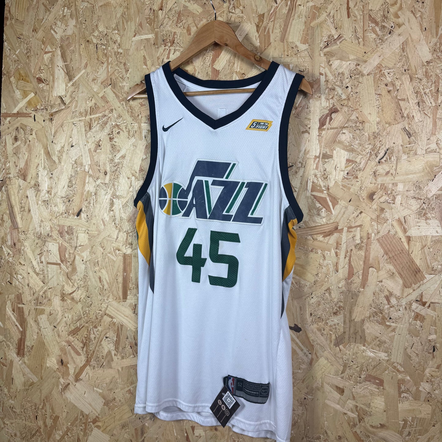 Utah Jazz Basketball jersey white Nike Large