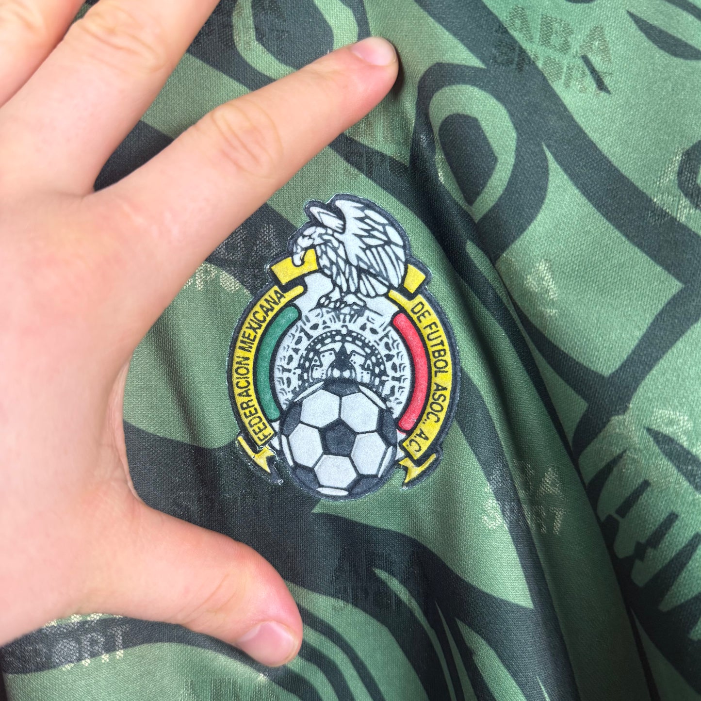 Mexico 1998 Pre world cup Home football shirt ABA sports XL Rare