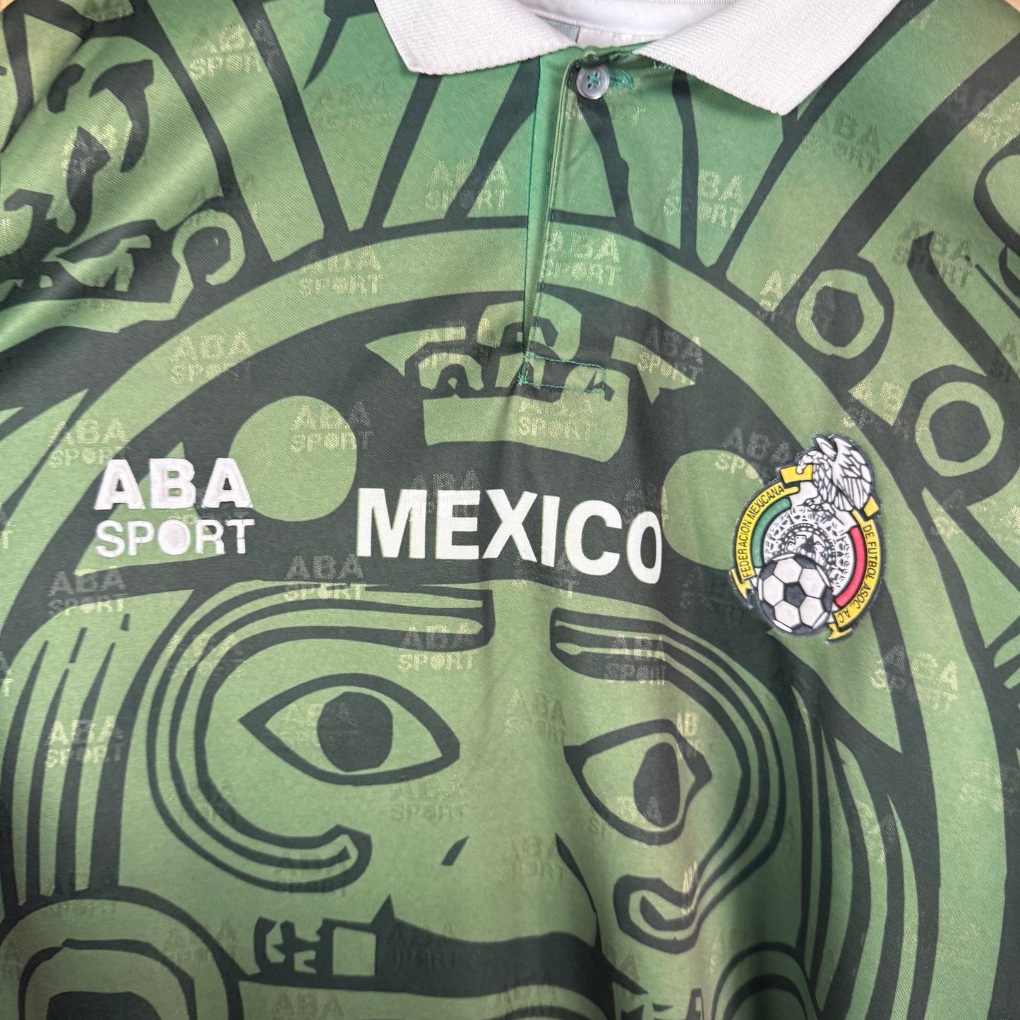 Mexico 1998 Pre world cup Home football shirt ABA sports XL Rare