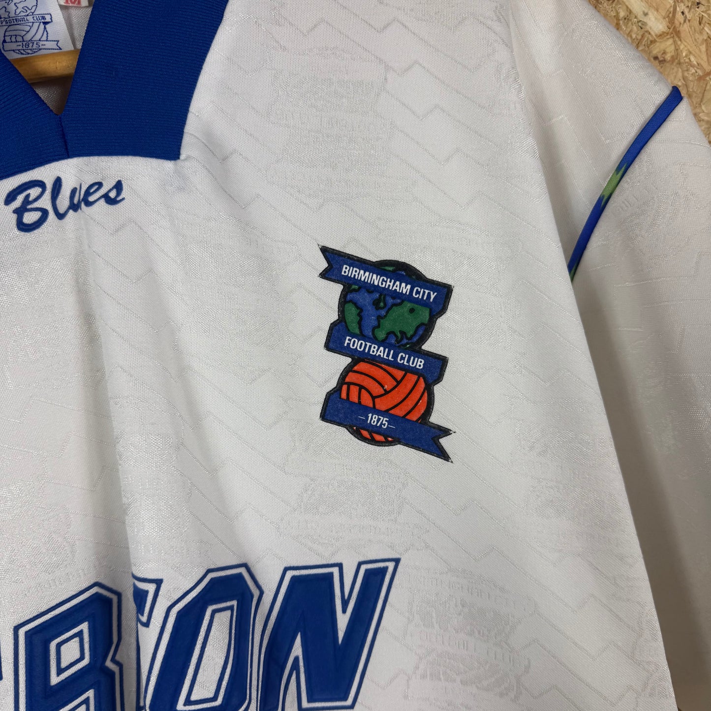 Birmingham city 1992/93 Away shirt White Influence Medium Vintage