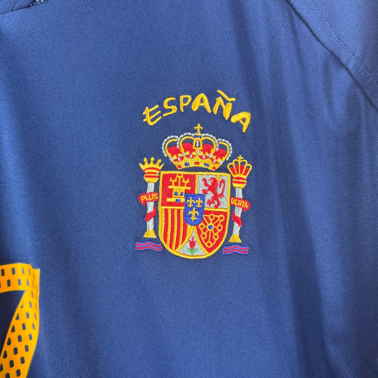 Spain 2004/05 Raul away football shirt Navy blue XL
