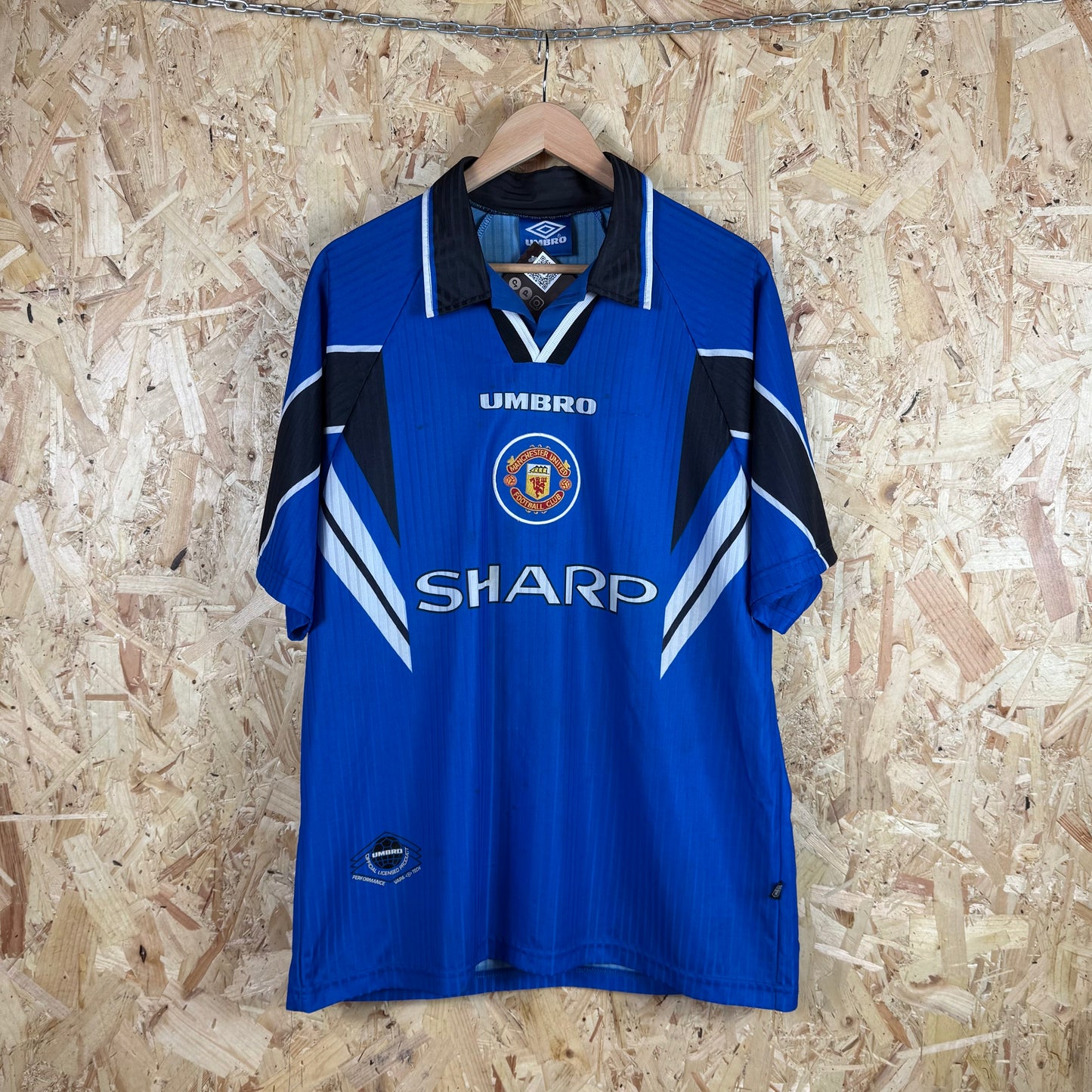 Manchester united 1996/97 Third Football shirt umbro Large