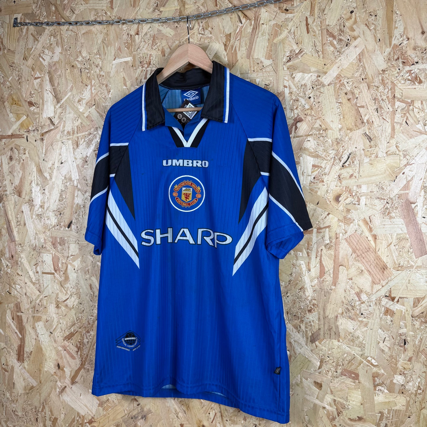 Manchester united 1996/97 Third Football shirt umbro Large