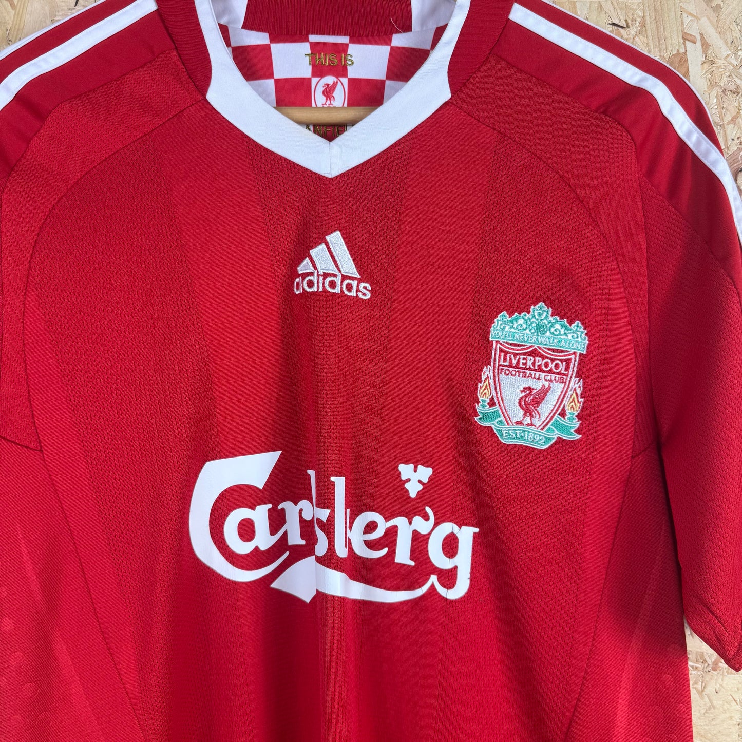 Liverpool 2008/09 Home football shirt Torres Medium