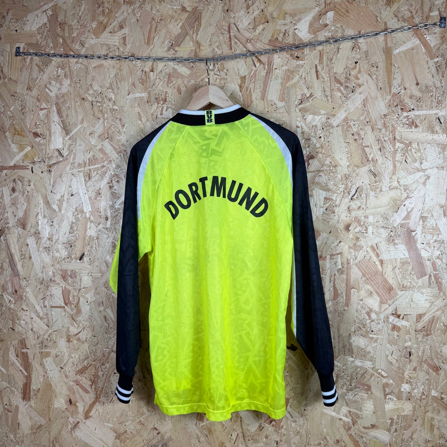 Borussia Dortmund 1995/96 Home Long sleeve football shirt Yellow Medium