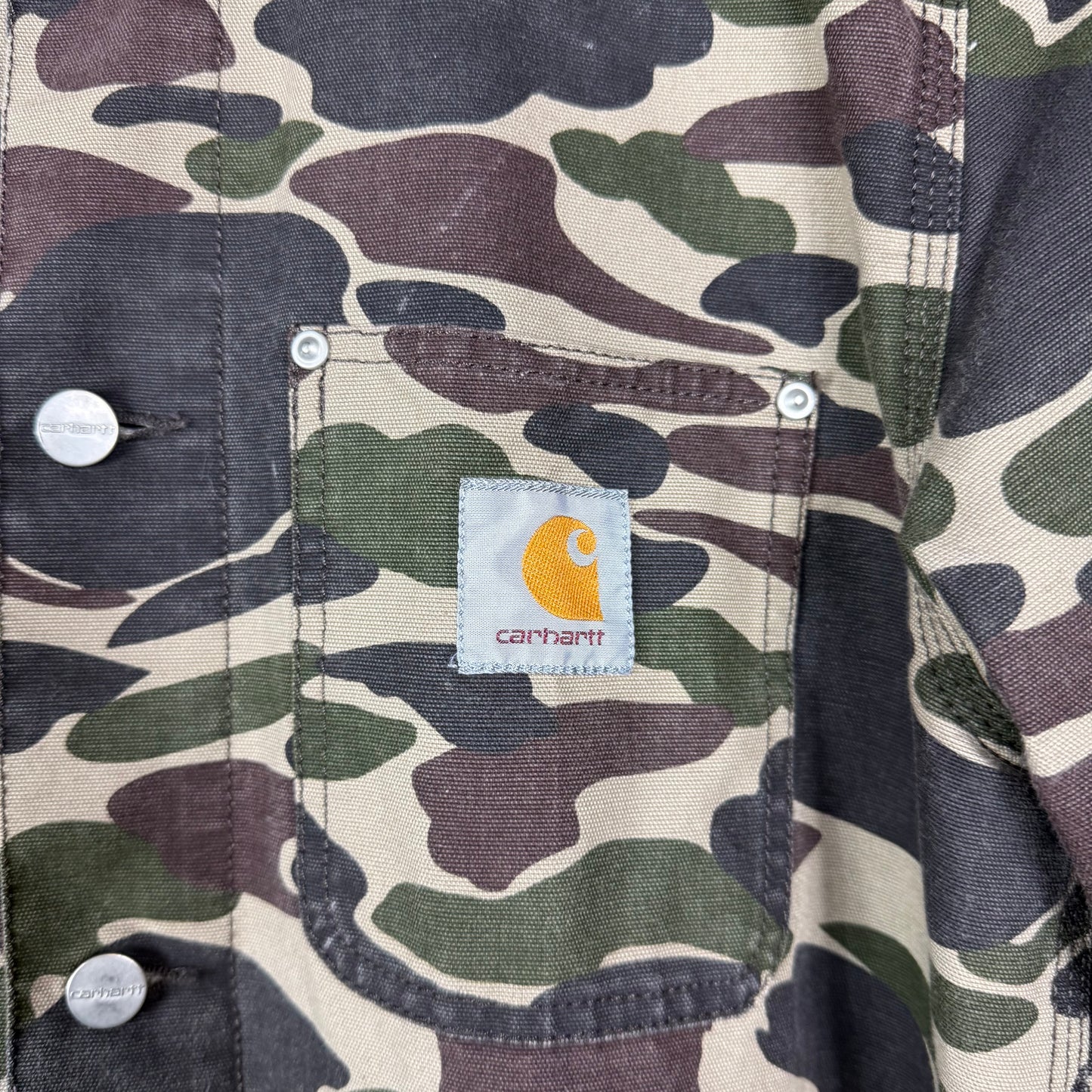 Carhartt Camouflage light canvas jacket Large