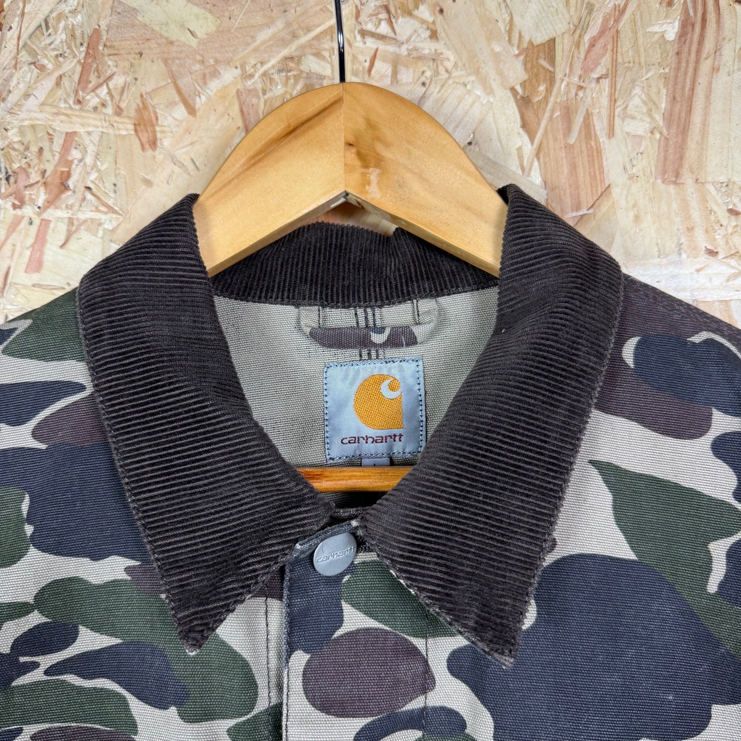 Carhartt Camouflage light canvas jacket Large