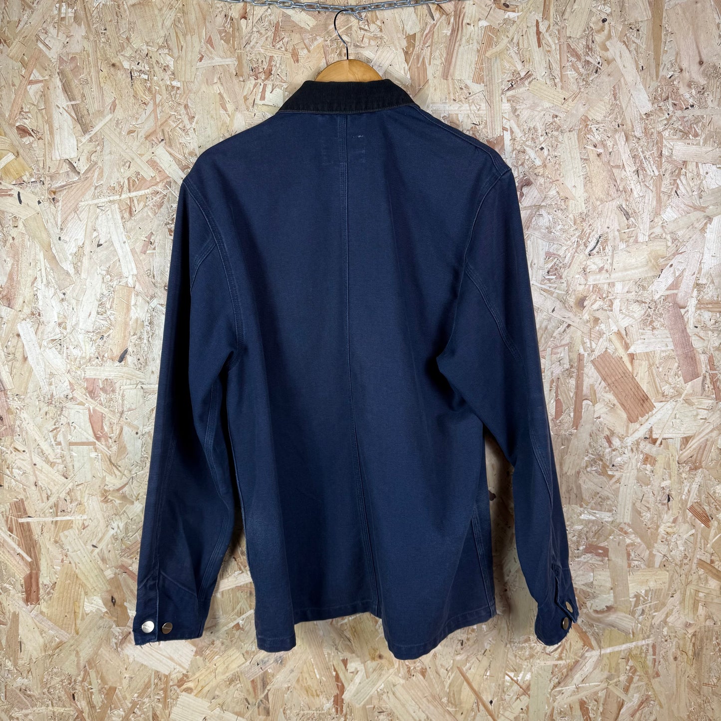 Carhartt Collared Canvas workwear jacket Blue Large