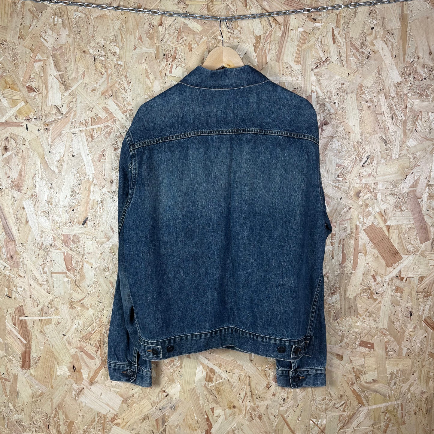 Stone island washed denim jacket blue XL