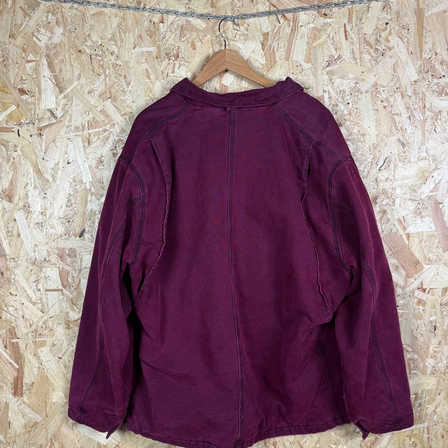 Carhartt canvas workwear jacket Burgundy red 2XL