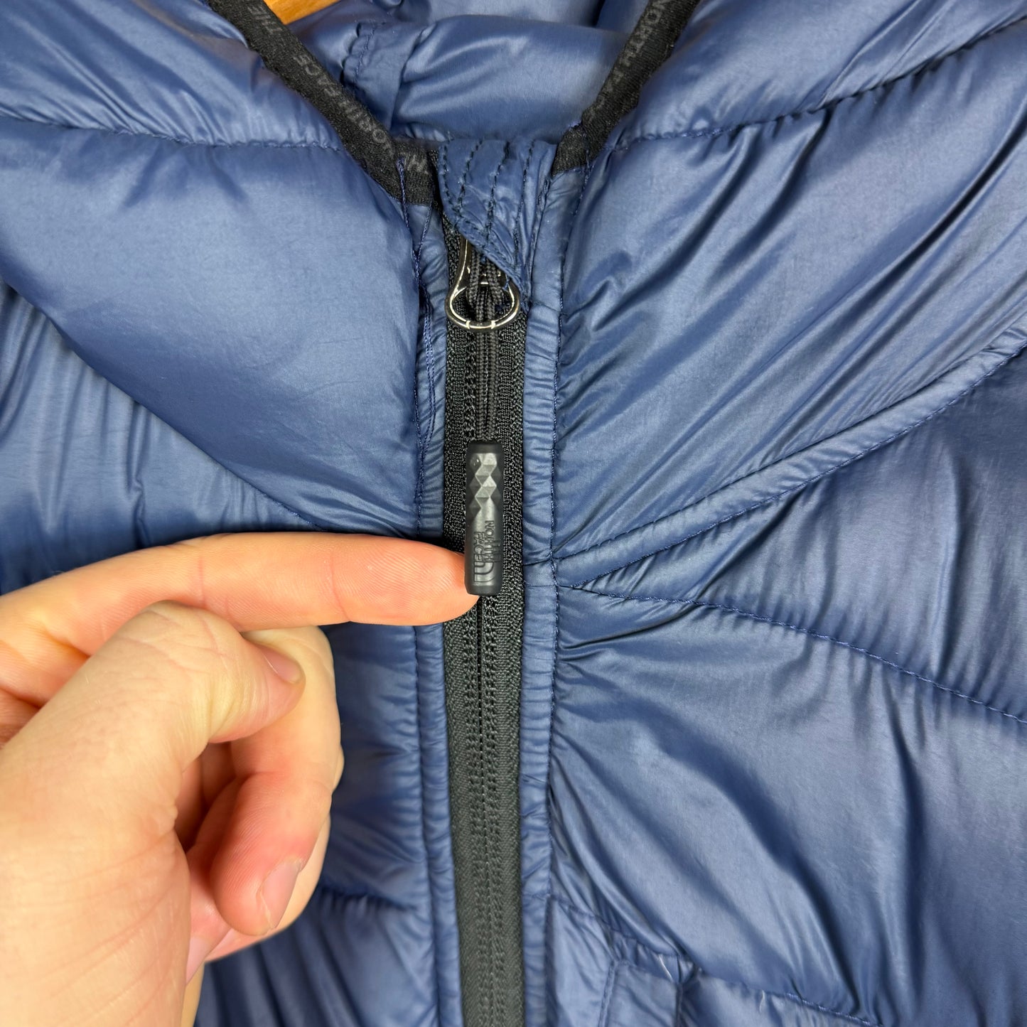 The north face hooded puffer jacket Blue Small