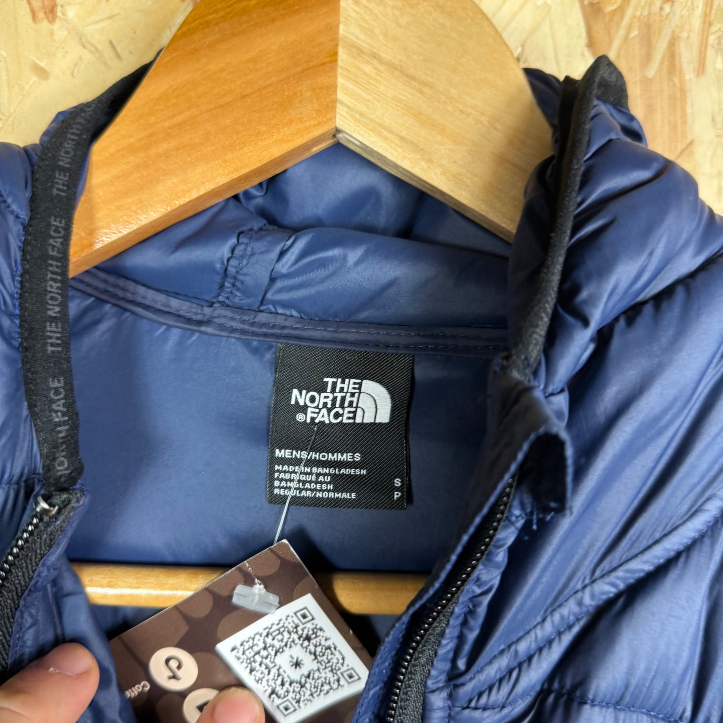 The north face hooded puffer jacket Blue Small