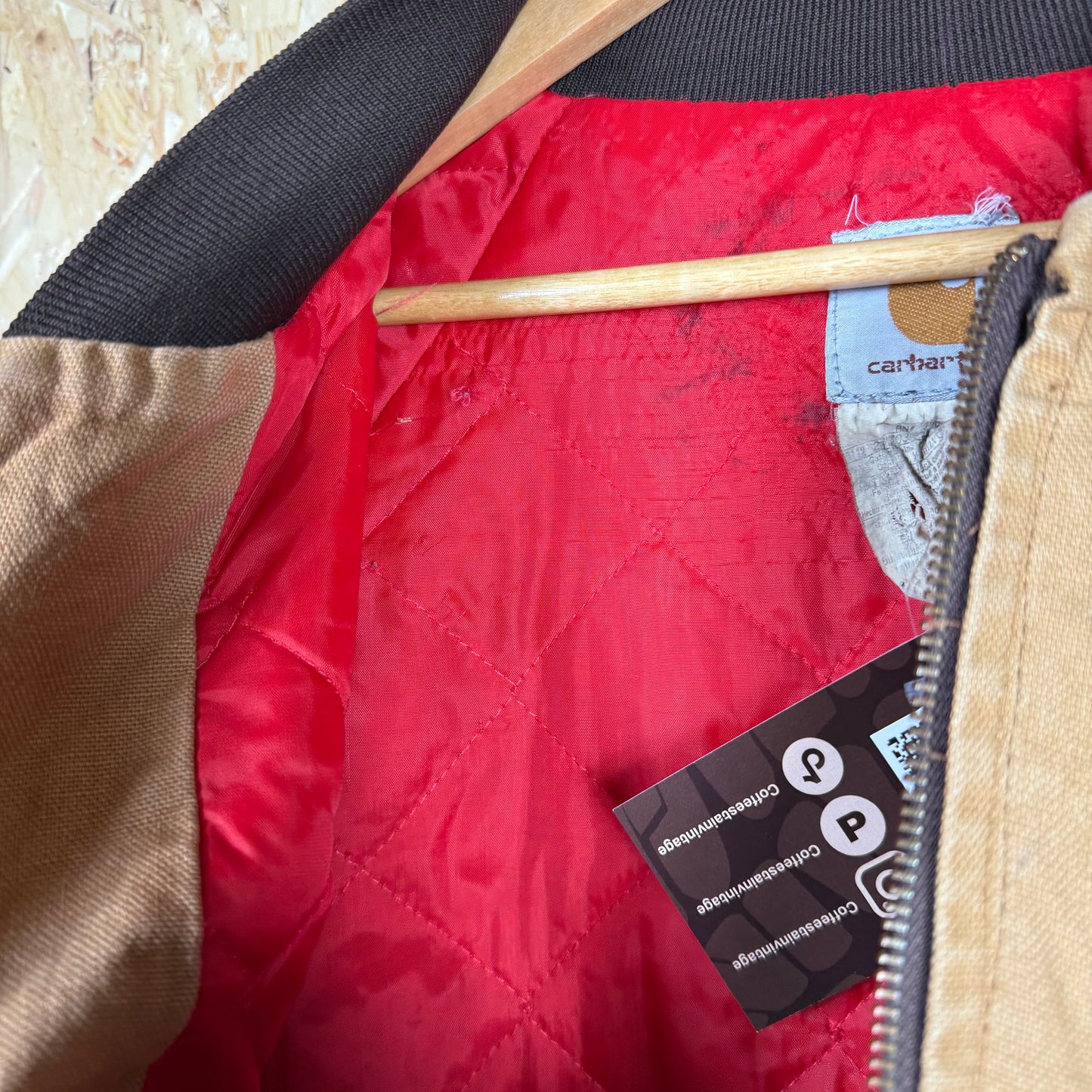 Carhartt Beige Bomber Size L