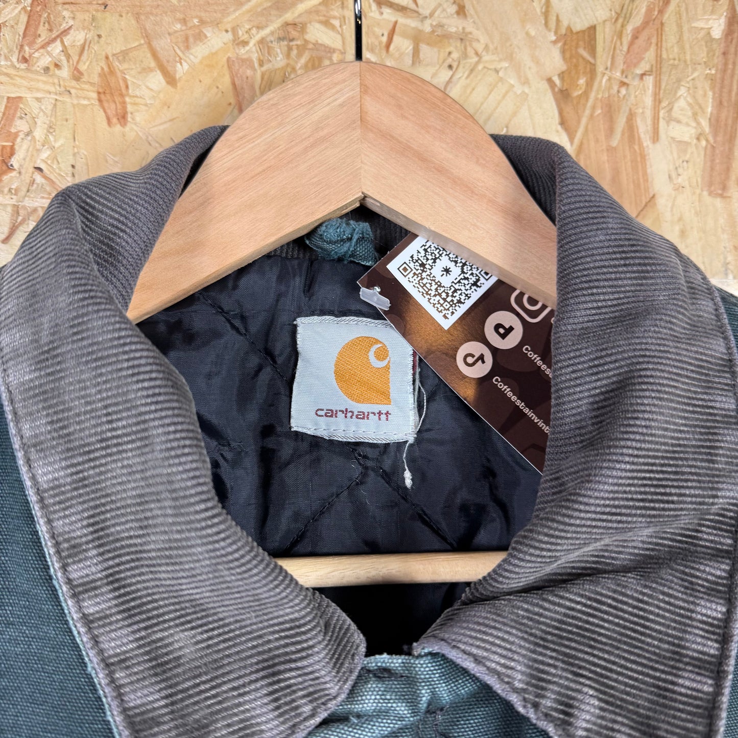 Carhartt Green Chore Collared Jacket Size XL