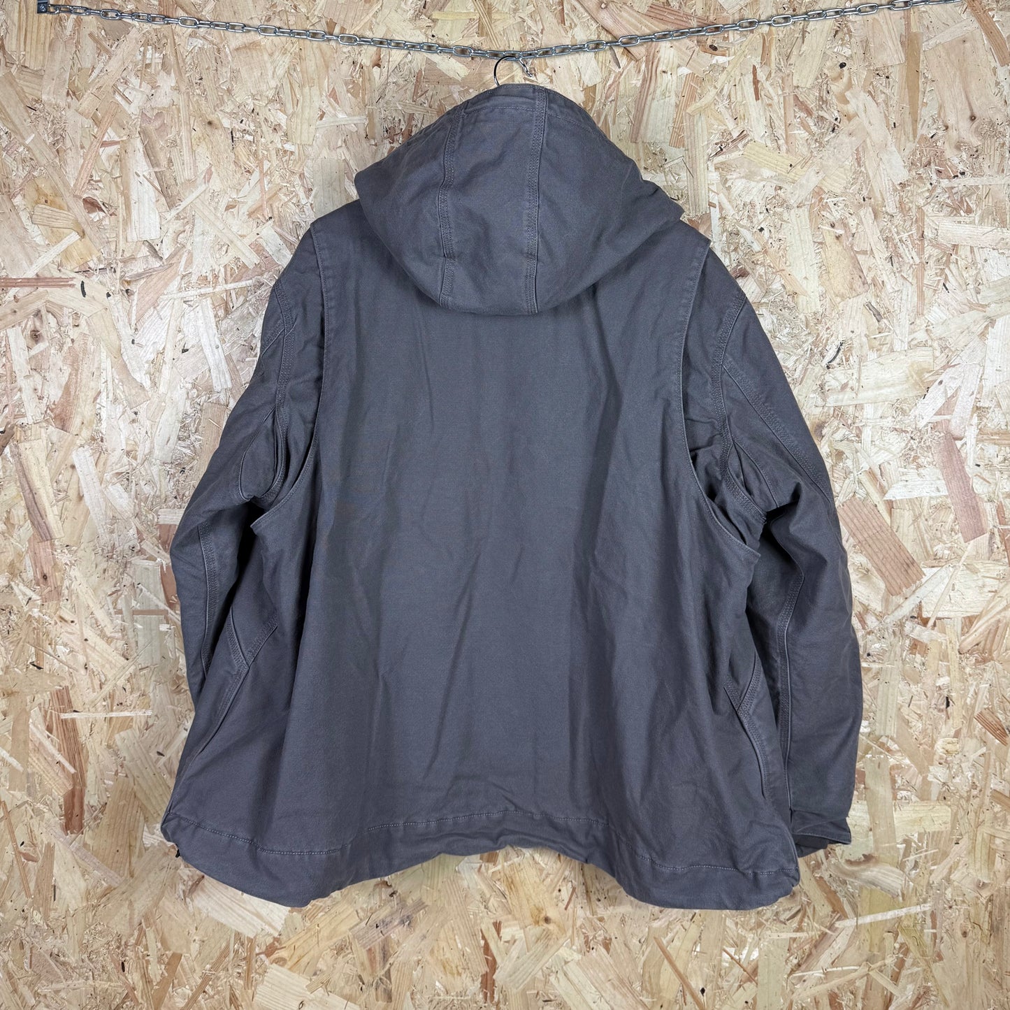 Carhartt Grey Active Jacket Sherpa Hood Size 3XL
