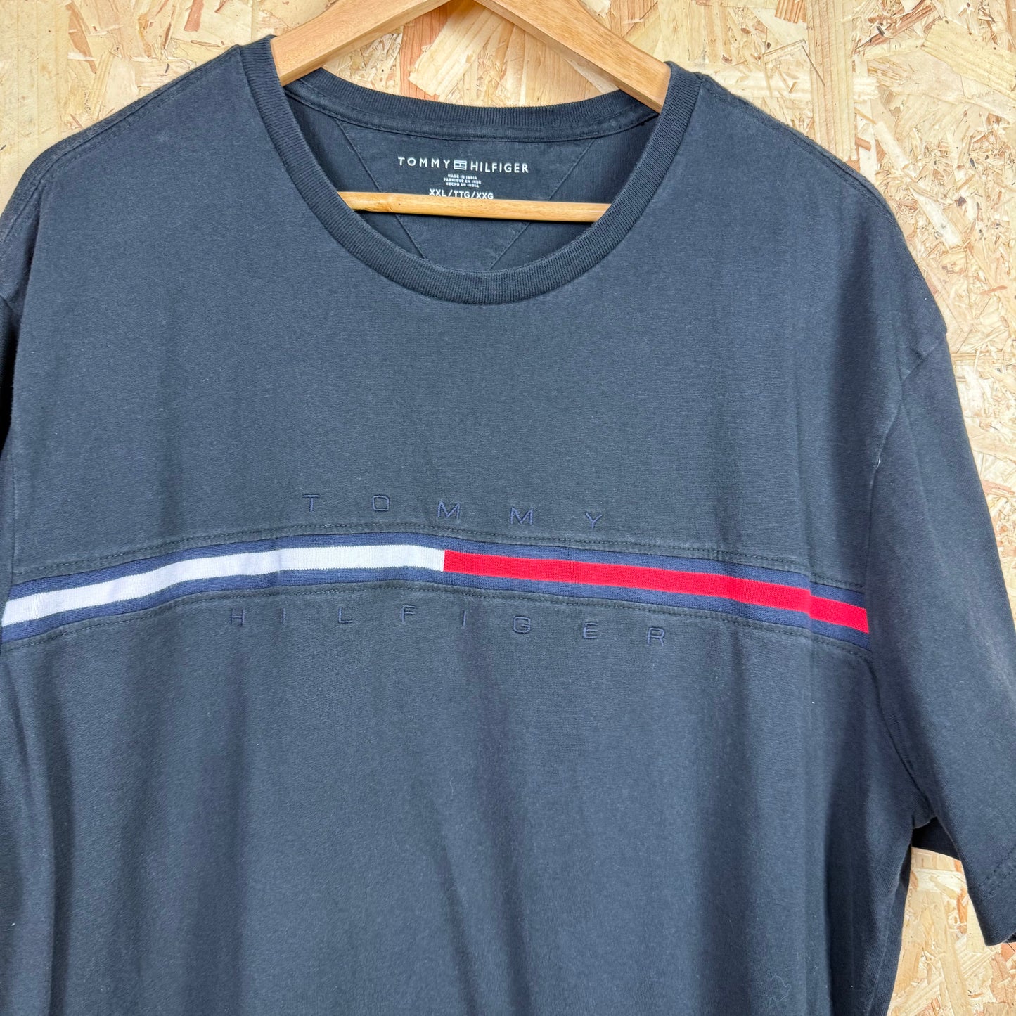 Tommy Hilfiger Black Spell Out Size 2XL