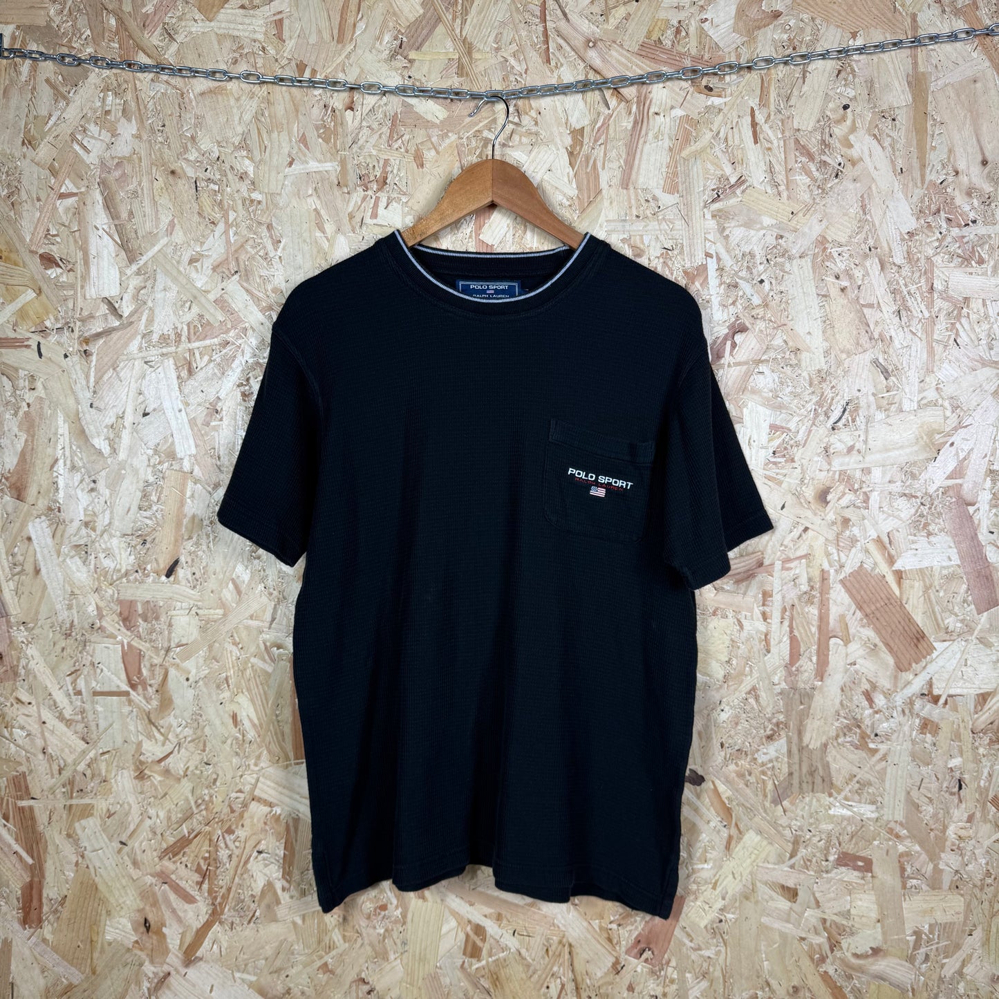 Ralph Lauren Polo Sport Black Pocket T-Shirt Size M