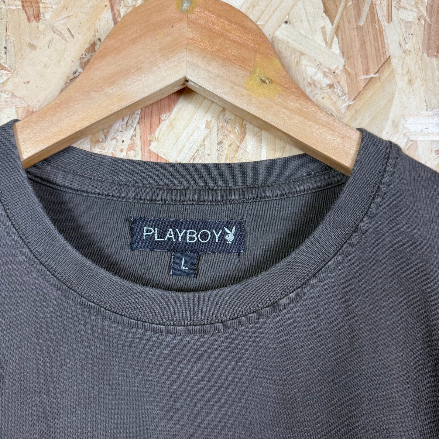 PlayBoy Brown T-shirt Size L