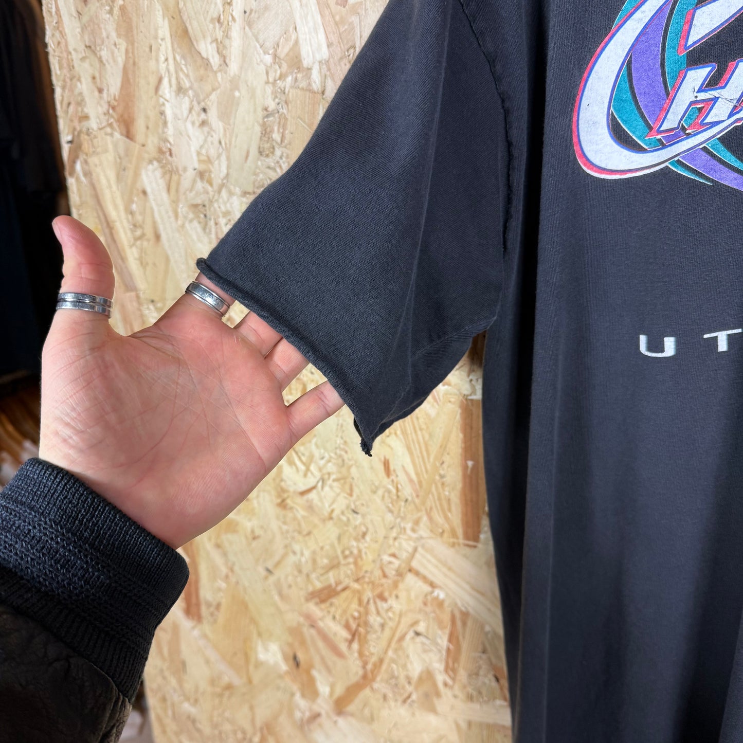 Utah Jazz 1998 NBA Champions Black T-Shirt Size XL