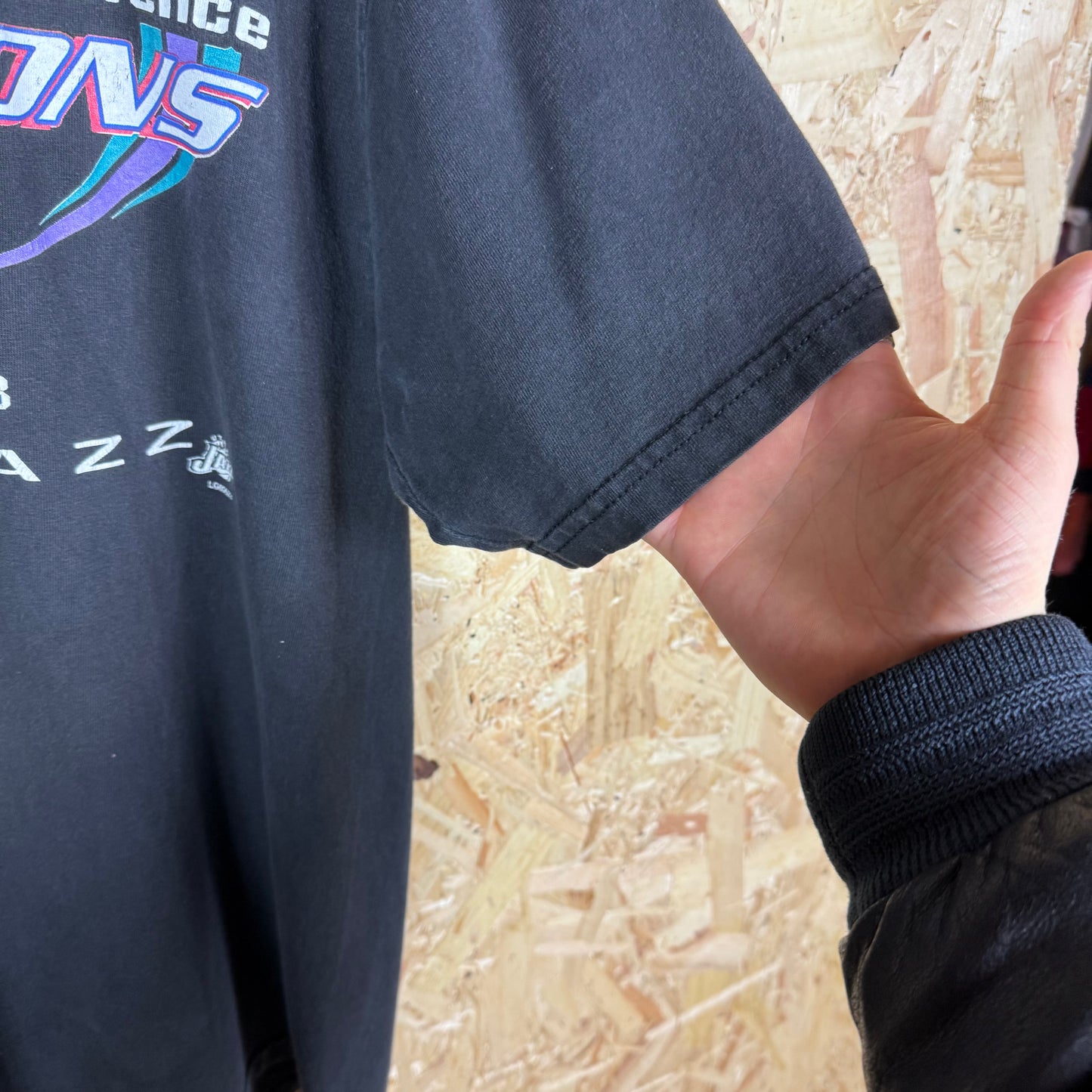 Utah Jazz 1998 NBA Champions Black T-Shirt Size XL