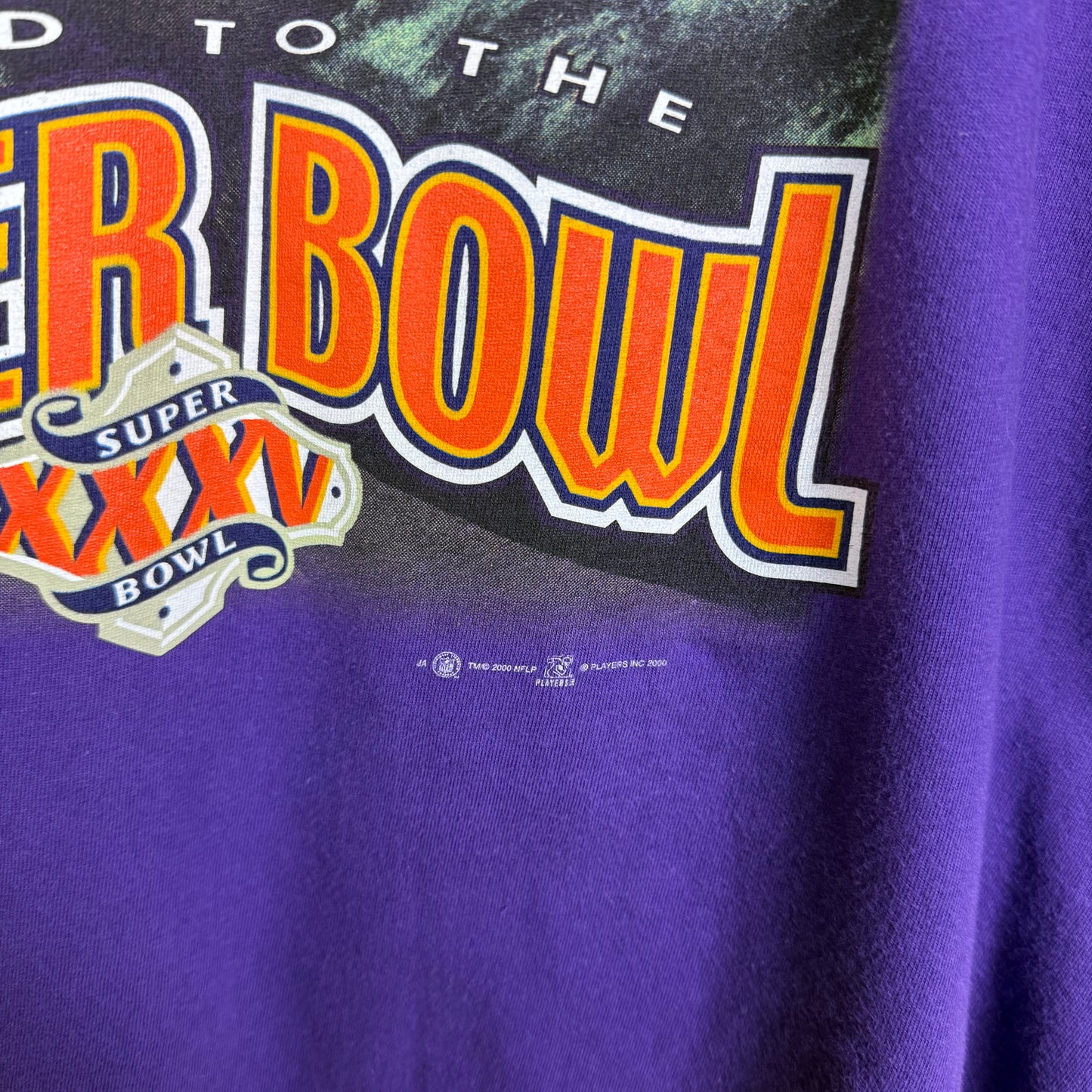 Minnesota Vikings Super Bowl Purple T-Shirt Size L