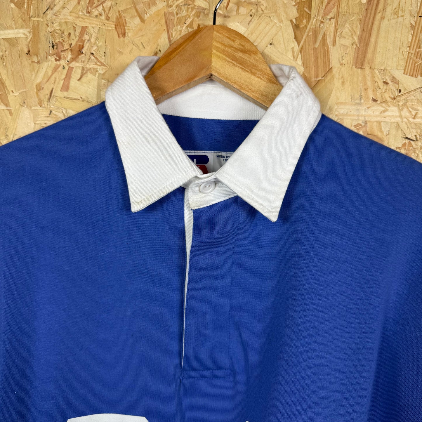 Russell Athletic Blue Rugby Shirt Size L New With Tags