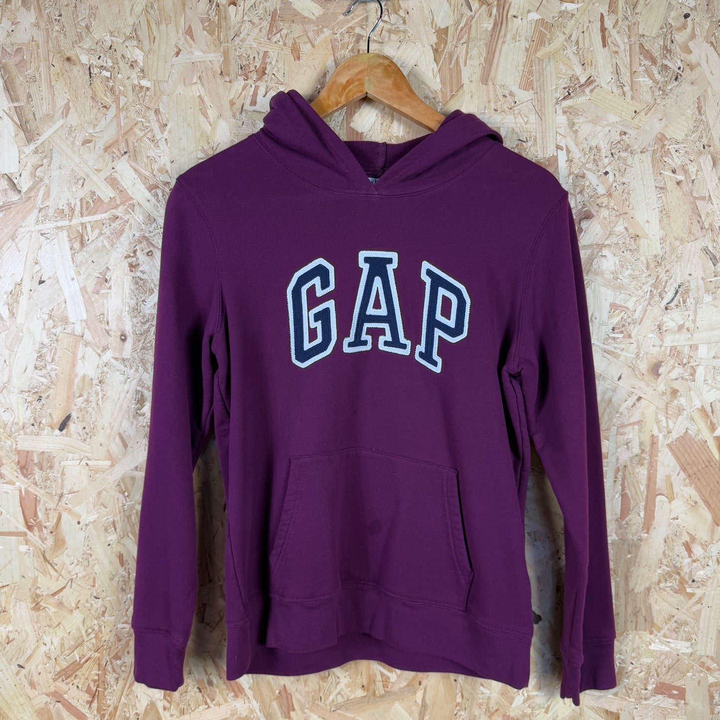 Gap Burgundy Spell Out Hoodie Size S