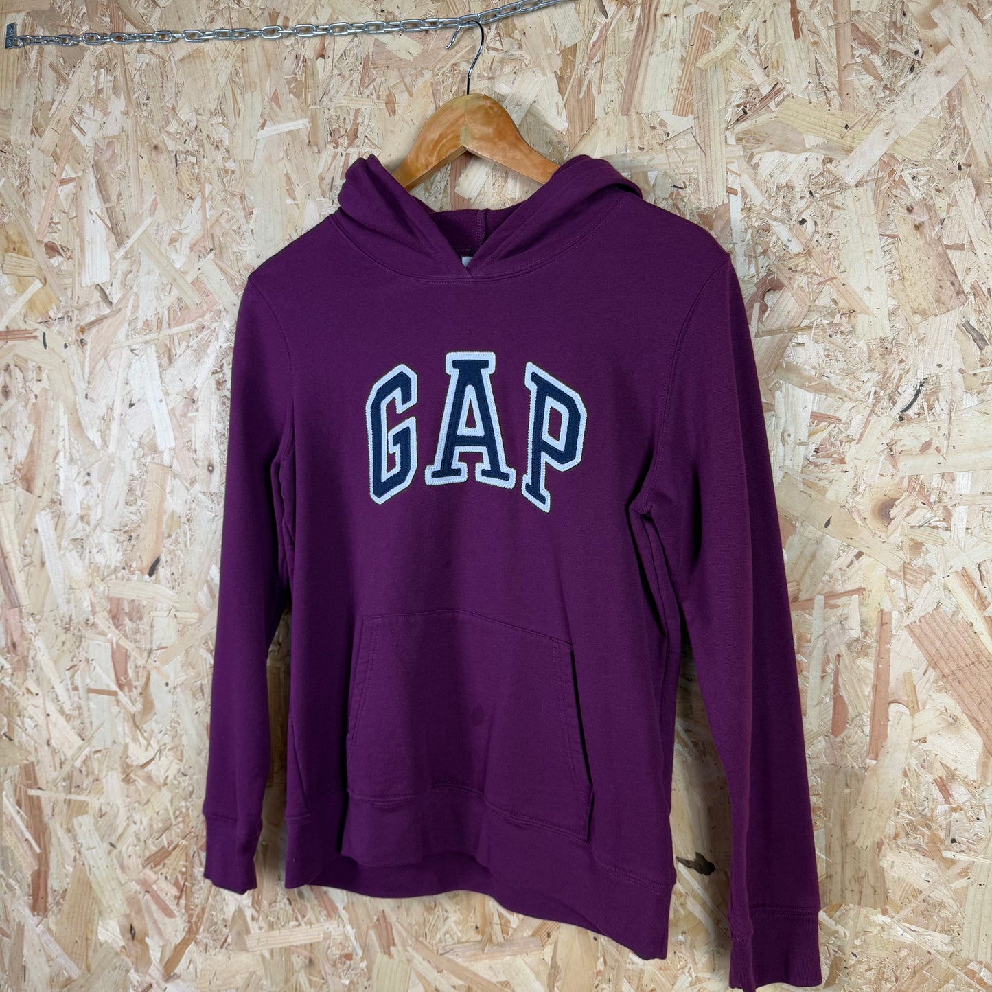 Gap Burgundy Spell Out Hoodie Size S