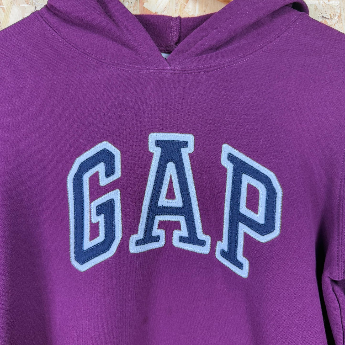 Gap Burgundy Spell Out Hoodie Size S