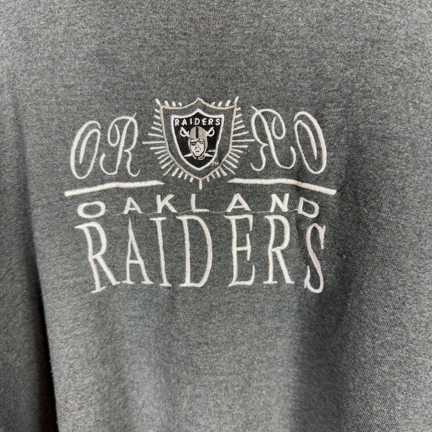 Oakland Raiders Grey Sweatshirt Size L
