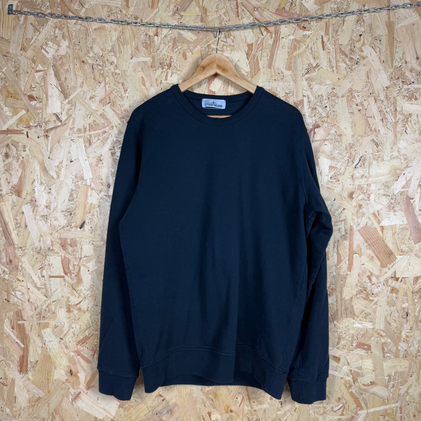 Stone Island Navy Sweatshirt Size L