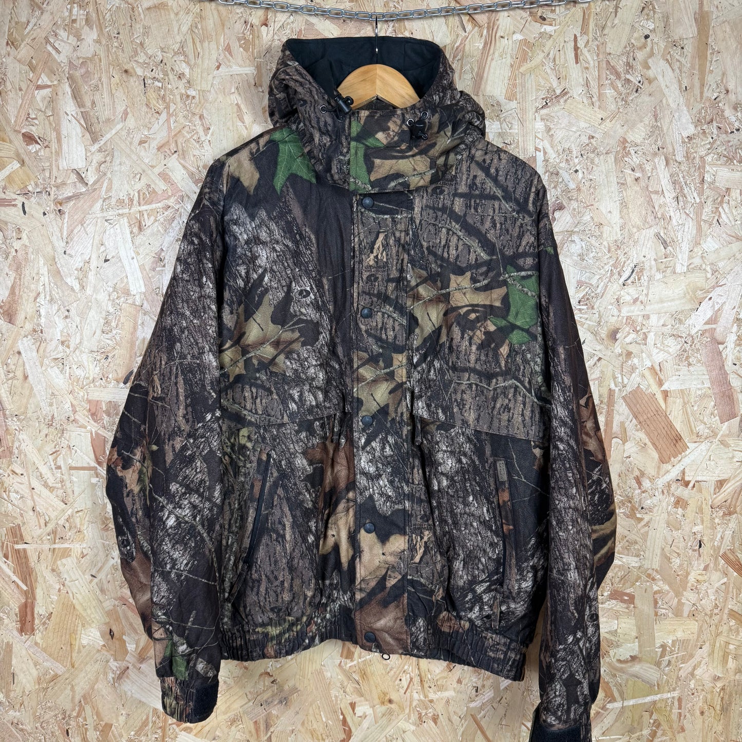 Gender Mountain Camouflage Waterproof Jacket Detachable Hood Size XL