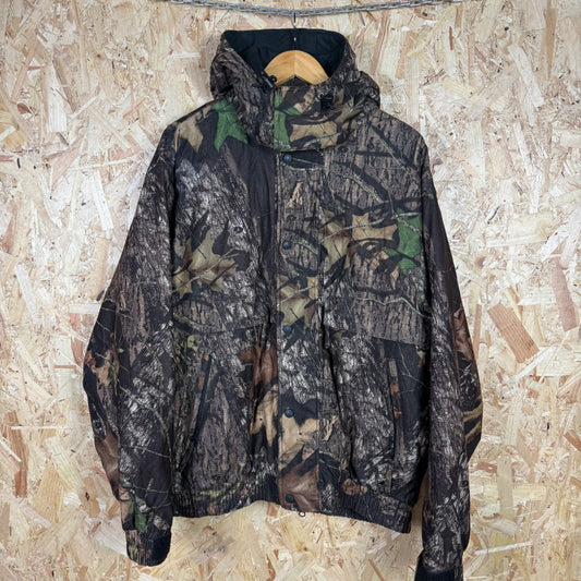 Gender Mountain Camouflage Waterproof Jacket Detachable Hood Size XL