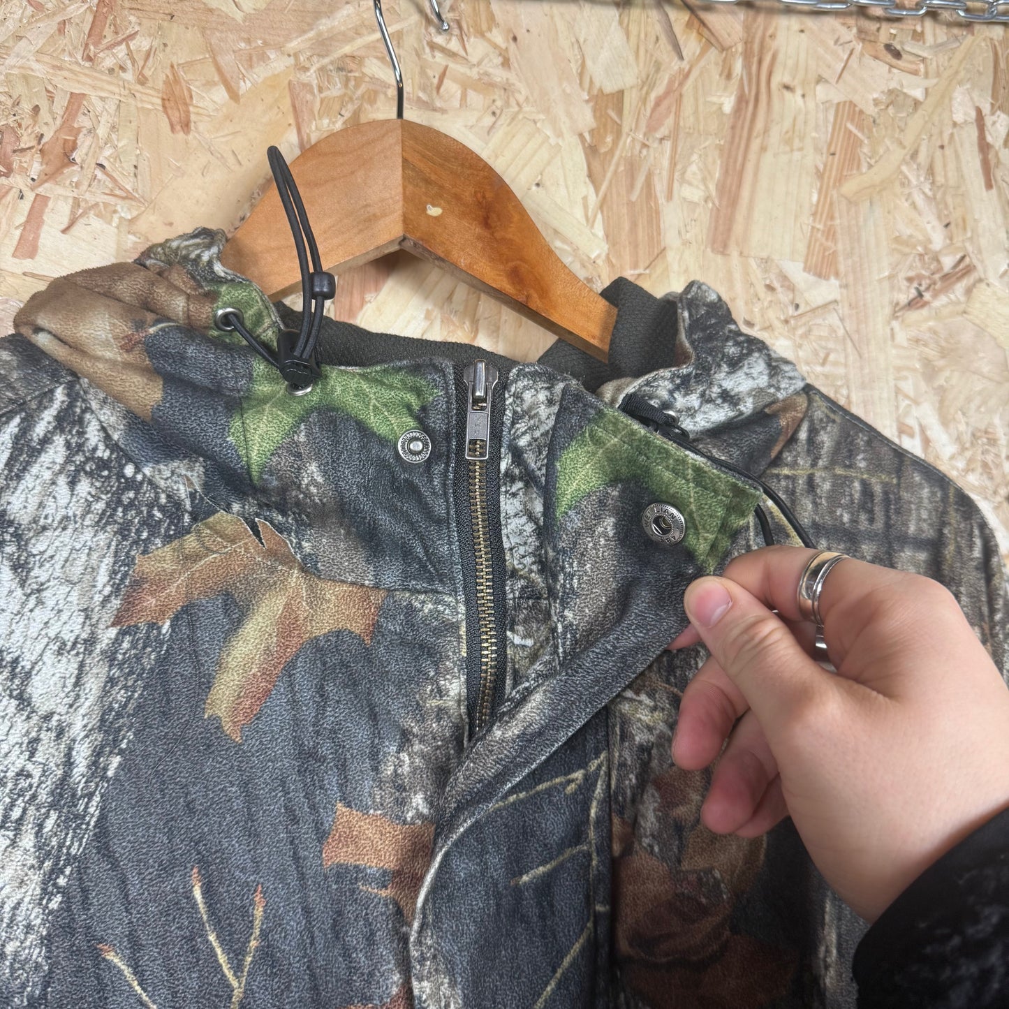 Port Authority Camouflage  Quarter Zip Jacket Size L