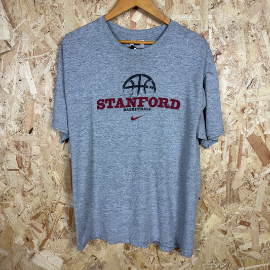 Nike Stanford Basketball Grey T-Shirt Size L