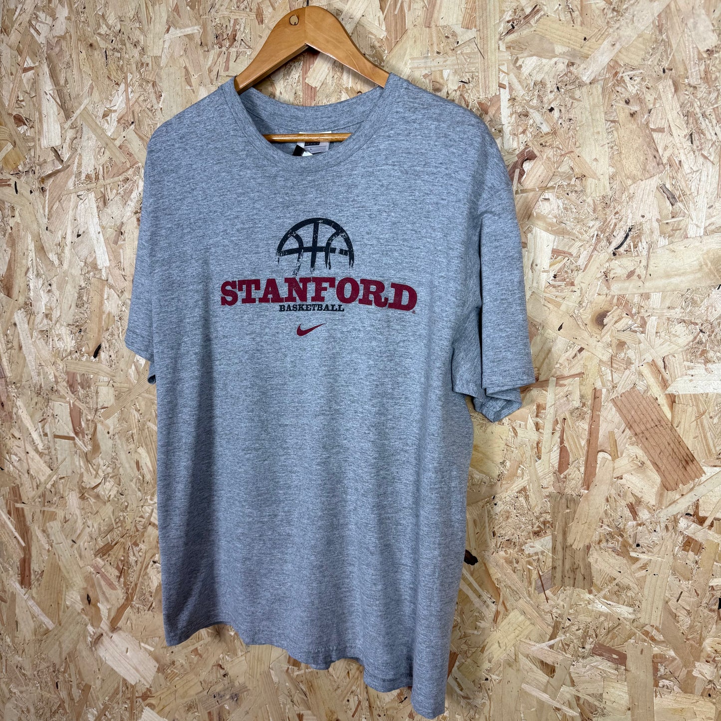 Nike Stanford Basketball Grey T-Shirt Size L