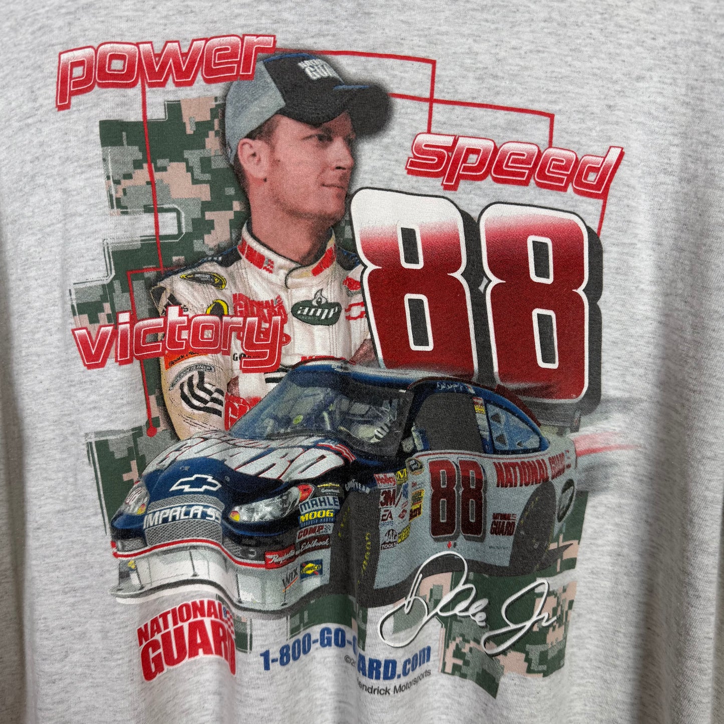 NASCAR Dale Earnhardt Jr Power #88 Grey Size XL