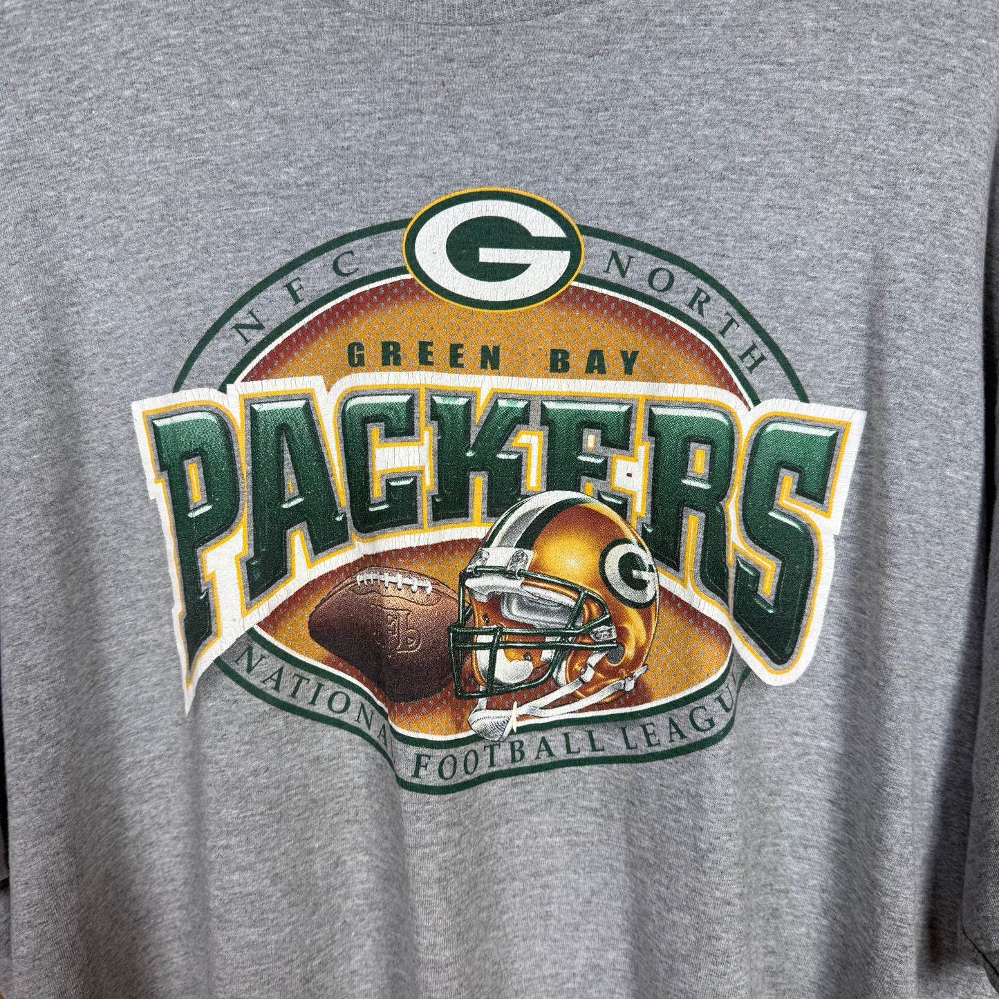 Green Bay Packers Grey Graphic T-Shirt Size 2XL
