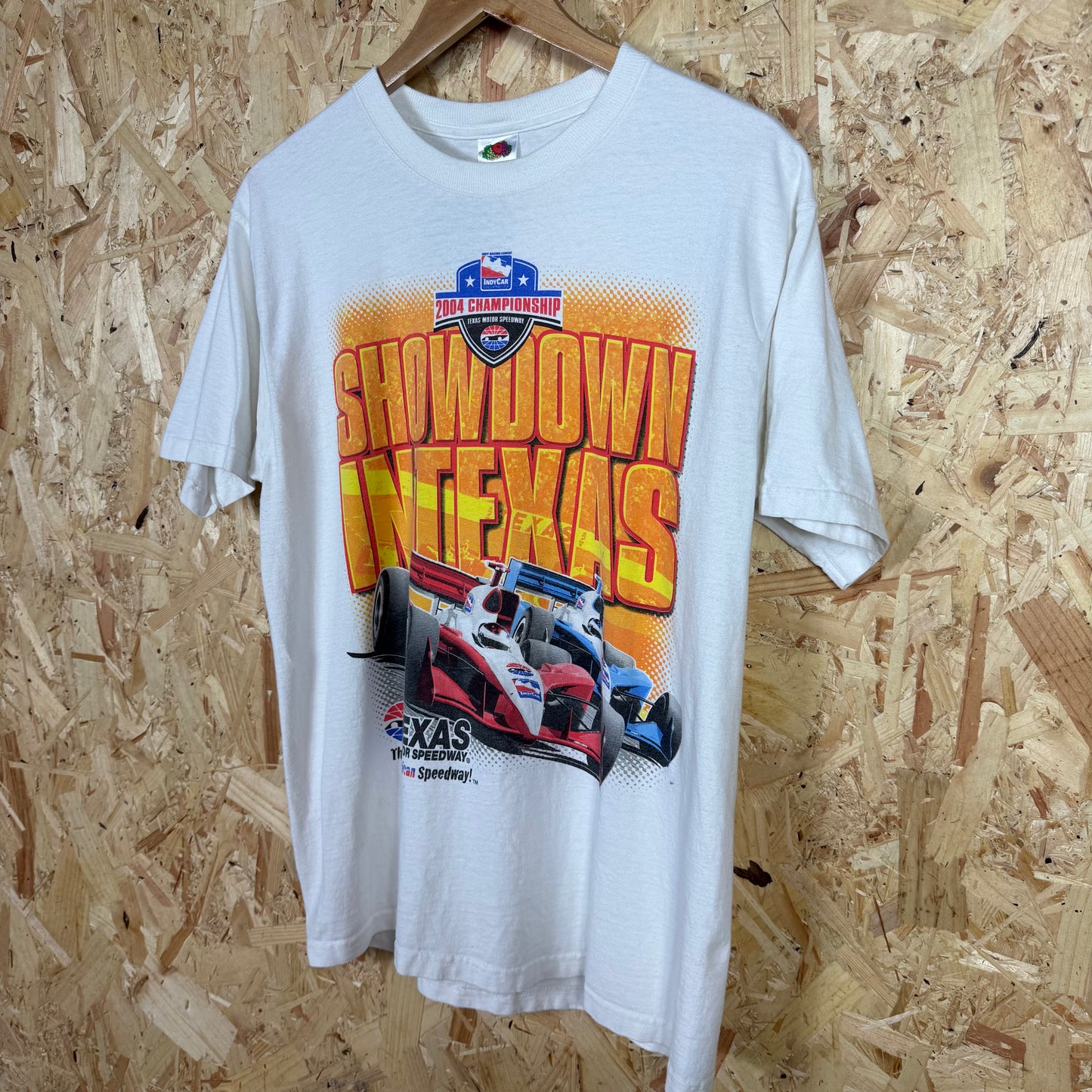 Texas Motor Speedway 2004 Championship White Graphic T-Shirt Size M