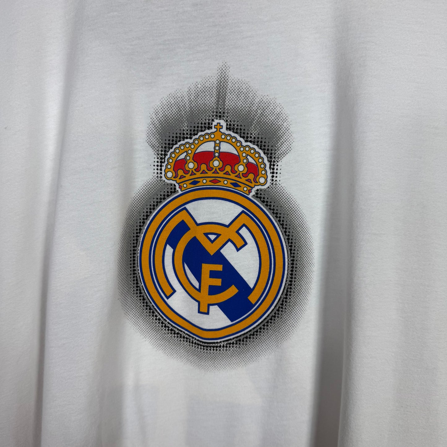 Adidas Real Madrid David Beckham White T-Shirt Size M